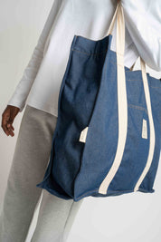 BLUE SHOPPER BAG - LIDO
