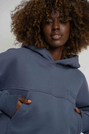 BLUZA Z KAPTUREM 2nd DROP GRANATOWA - MURIA