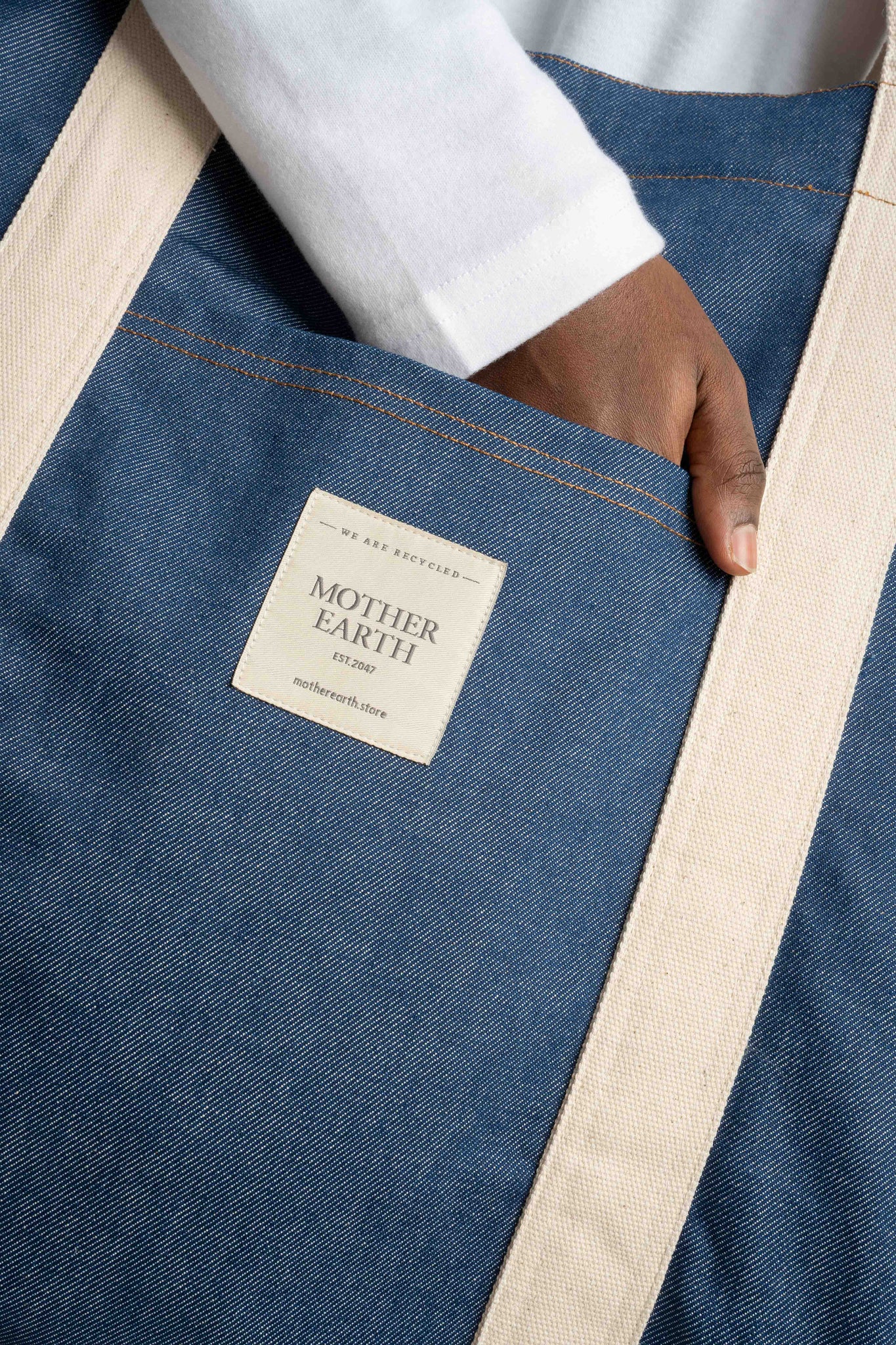 BLUE SHOPPER BAG - LIDO