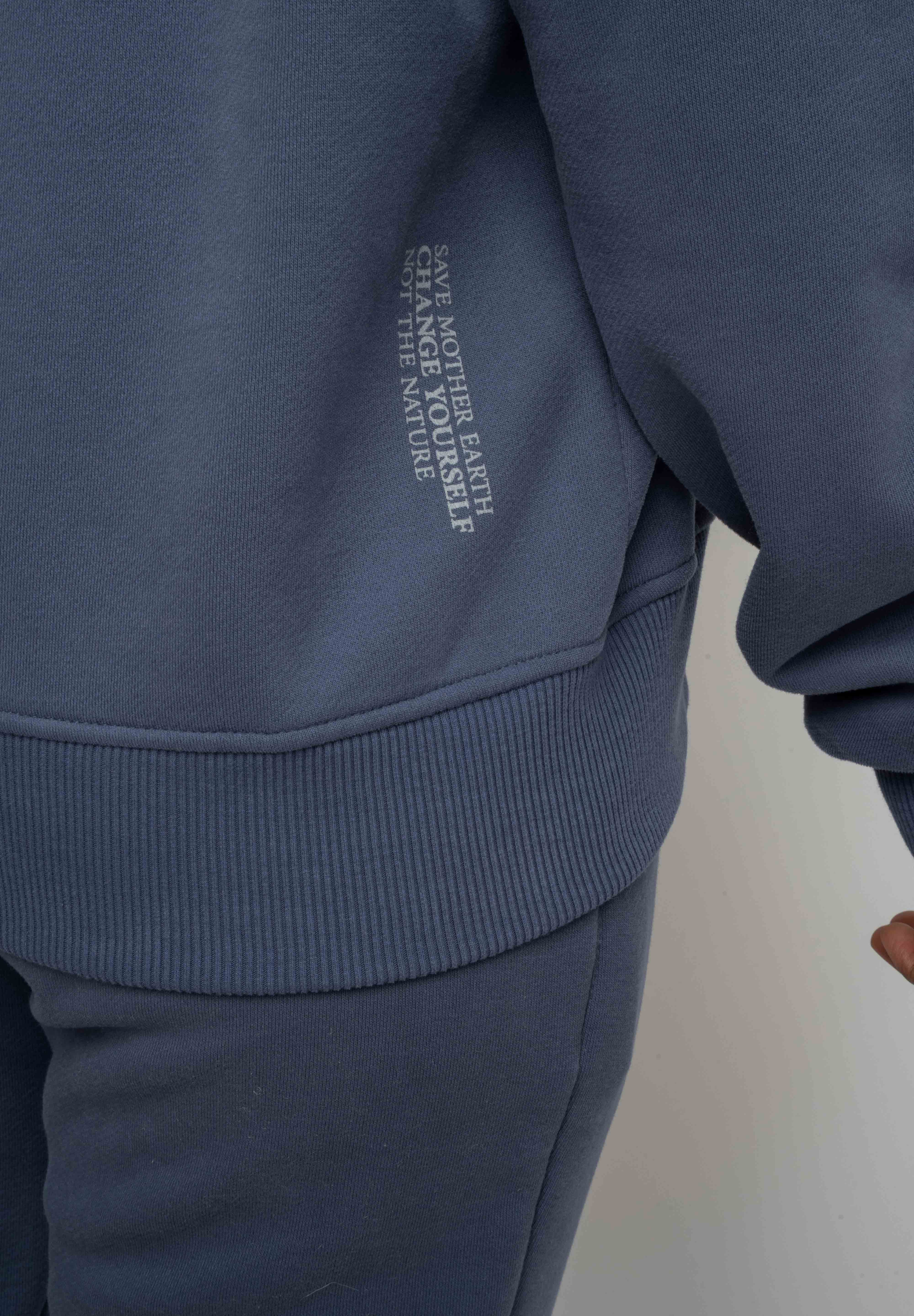 BLUZA Z KAPTUREM 2nd DROP GRANATOWA - MURIA