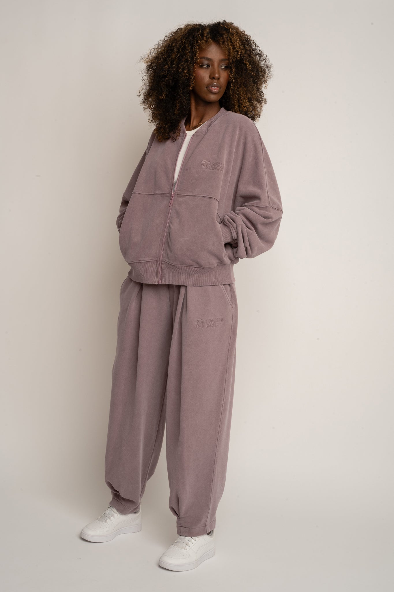 BLUZA Z EFEKTEM WASHED BORDOWA - ALESUND