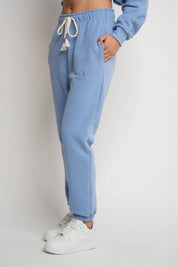 LIGHT BLUE BAGGY SWEATPANTS - KARPATOS