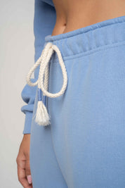 LIGHT BLUE BAGGY SWEATPANTS - KARPATOS