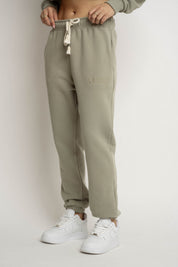 OLIVE BAGGY SWEATPANTS - KARPATOS