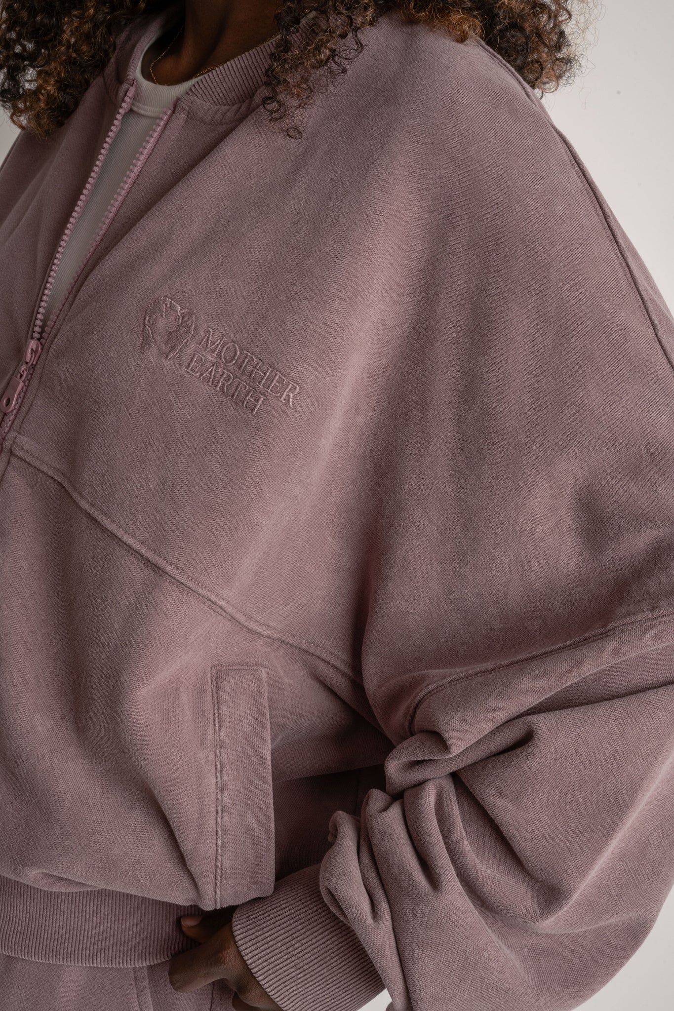BLUZA Z EFEKTEM WASHED BORDOWA - ALESUND