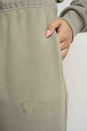 OLIVE BAGGY SWEATPANTS - KARPATOS