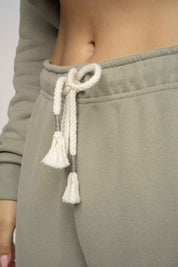 OLIVE BAGGY SWEATPANTS - KARPATOS