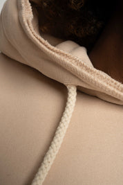 OVERSIZE HOODED SWEATSHIRT BEIGE - NESCA