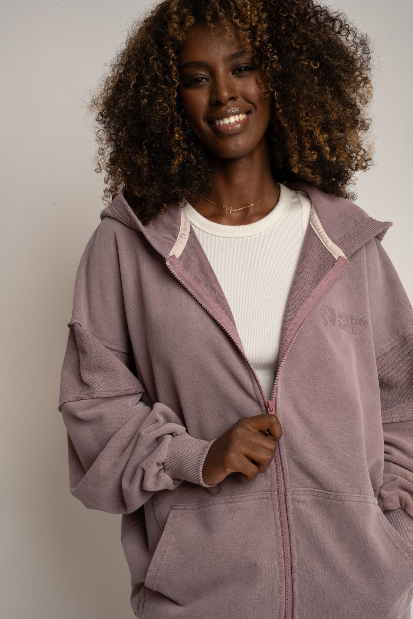BLUZA Z EFEKTEM WASHED BORDOWA - TRONDHEIM