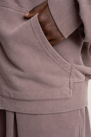 BLUZA Z EFEKTEM WASHED BORDOWA - TRONDHEIM