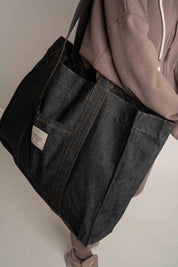 TORBA TYPU SHOPPER  BAG CZARNA- LIDO