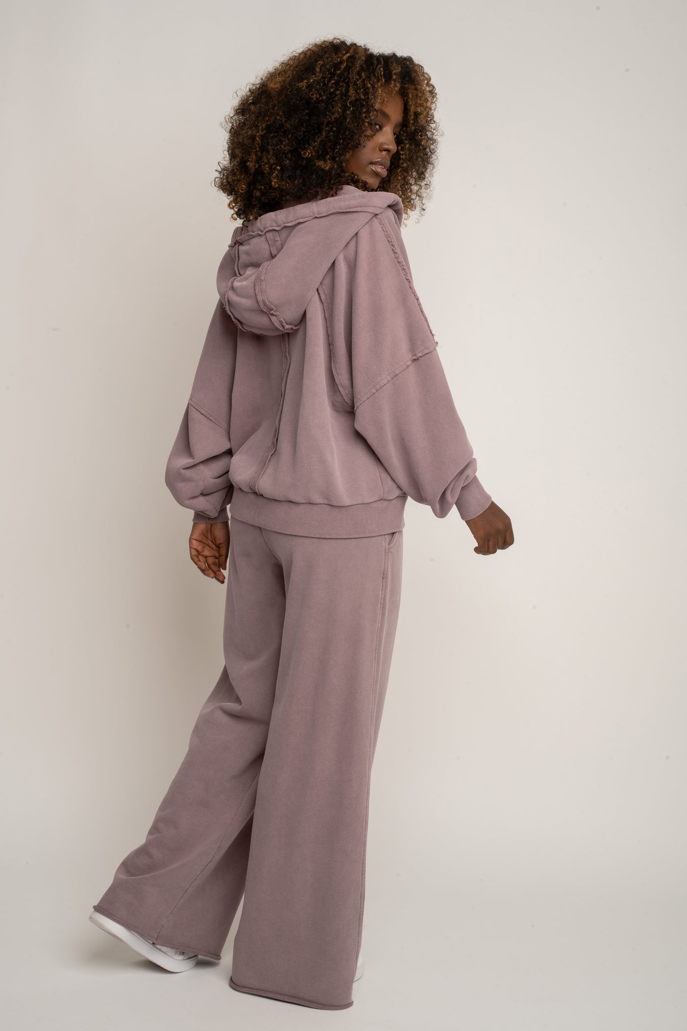 BLUZA Z EFEKTEM WASHED WRZOSOWA - NARVIK