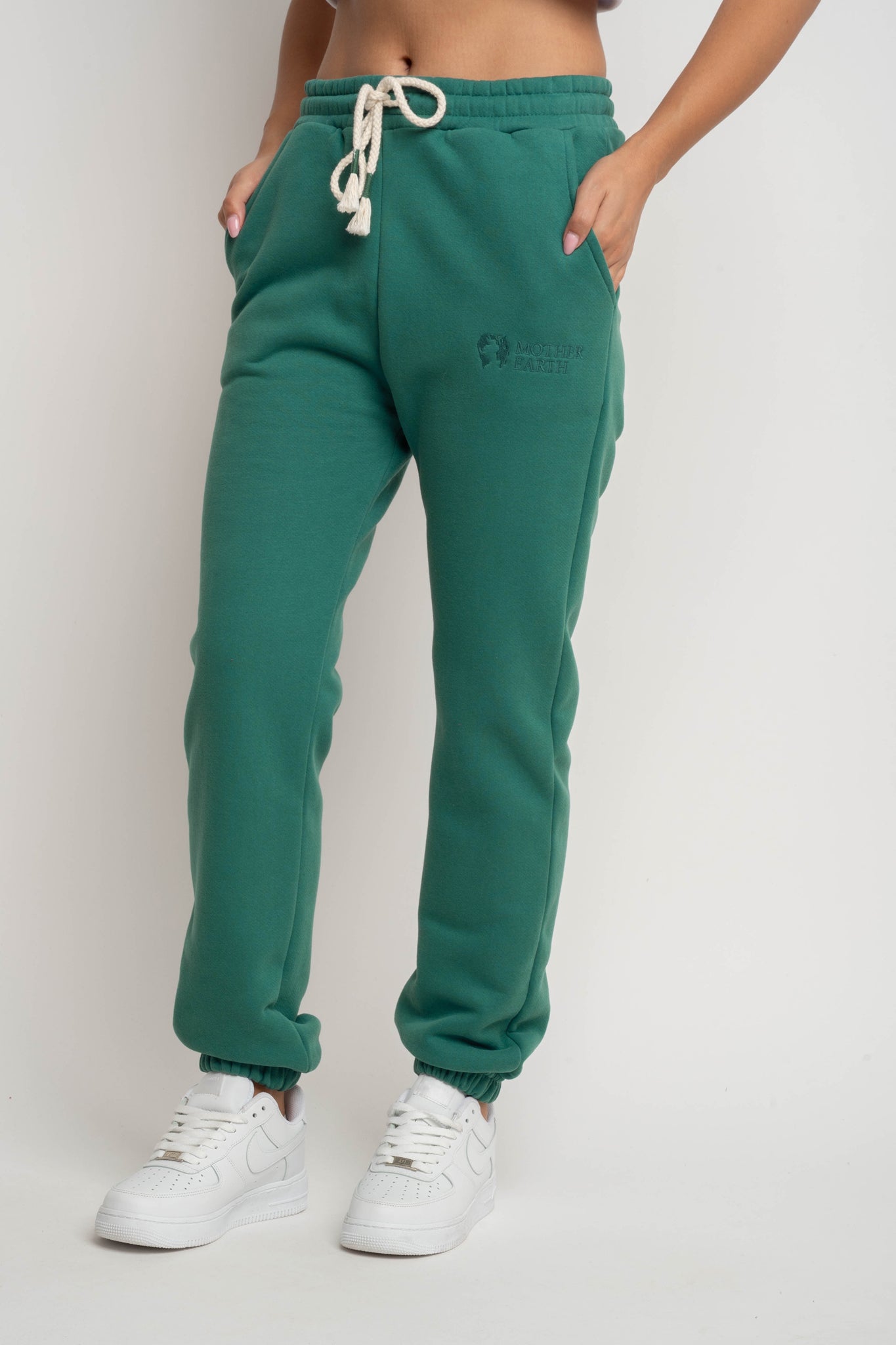 REGULAR FIT SWEATPANTS FOREST GREEN - MILOS