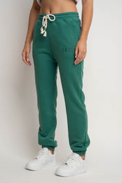 REGULAR FIT SWEATPANTS FOREST GREEN - MILOS