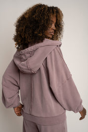 BLUZA Z EFEKTEM WASHED WRZOSOWA - NARVIK