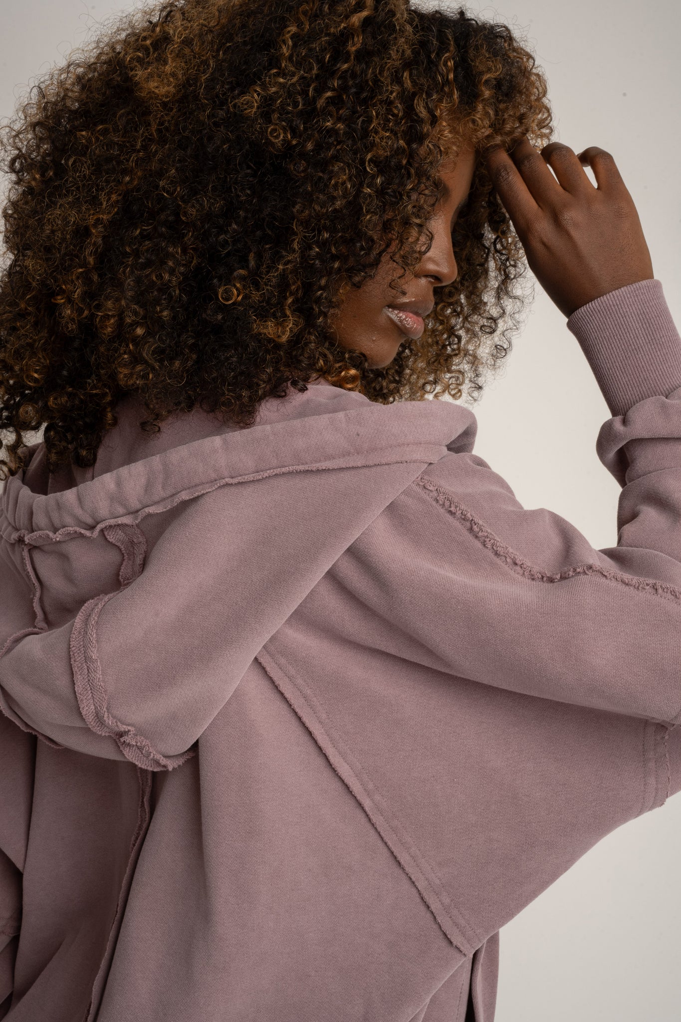 BLUZA Z EFEKTEM WASHED WRZOSOWA - NARVIK