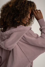BLUZA Z EFEKTEM WASHED WRZOSOWA - NARVIK