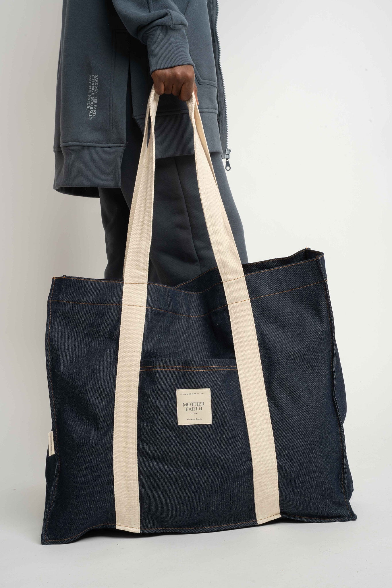 SHOPPER BAG DARK NAVY - LIDO