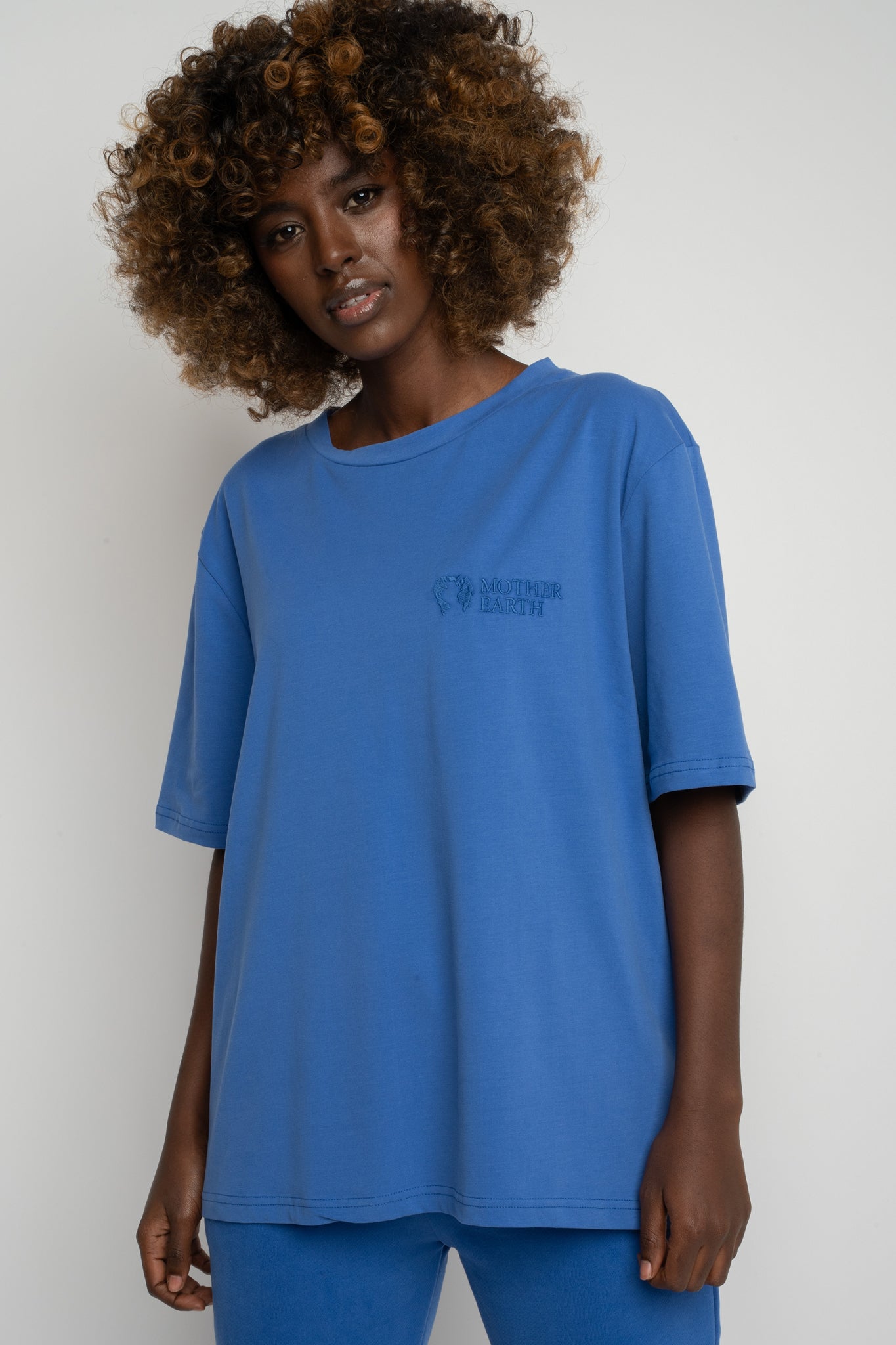 T-SHIRT DAMSKI CHABROWY - OYSTER