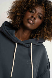 OVERSIZED HOODED SWEATSHIRT GRAPHITE - NESCA