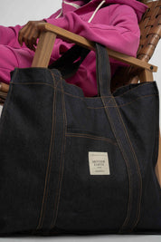 TORBA TYPU SHOPPER  BAG GRANATOWA- LIDO