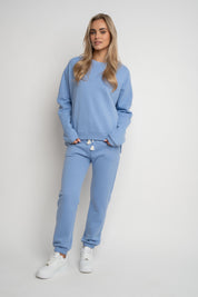 SWEATPANTS REGULAR FIT FLAX BLUE - MILOS