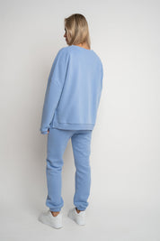 SWEATPANTS REGULAR FIT FLAX BLUE - MILOS