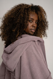 BLUZA Z EFEKTEM WASHED WRZOSOWA - LUND