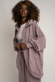 BLUZA Z EFEKTEM WASHED WRZOSOWA - LUND
