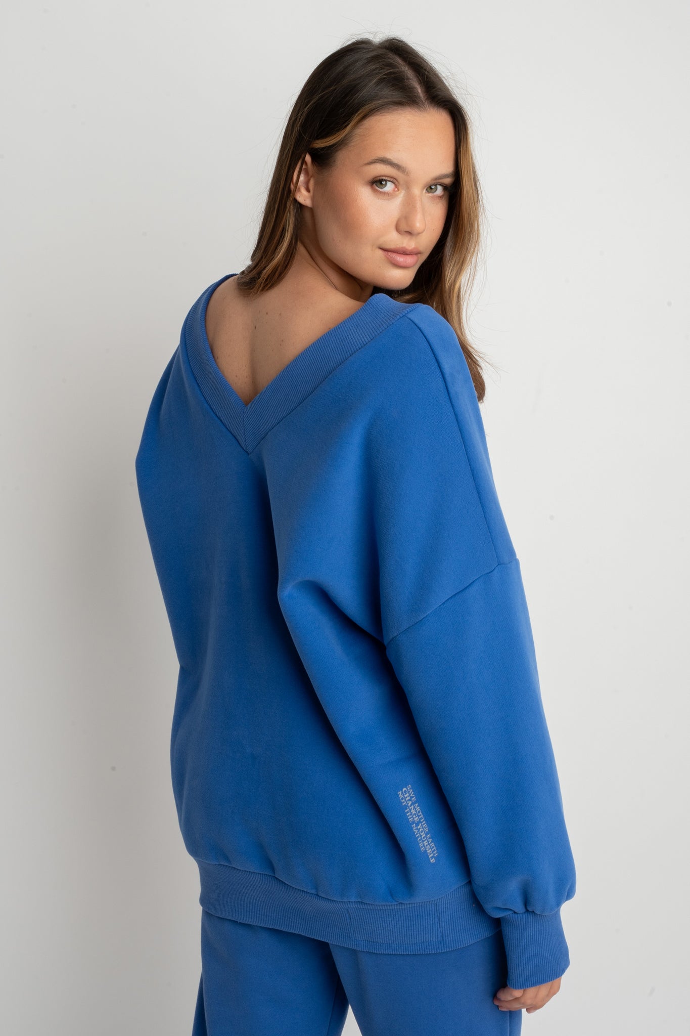 OVERSIZED COLLAR SWEATSHIRT - BISCOE