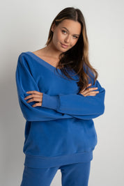 OVERSIZED COLLAR SWEATSHIRT - BISCOE