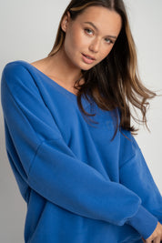 OVERSIZED COLLAR SWEATSHIRT - BISCOE