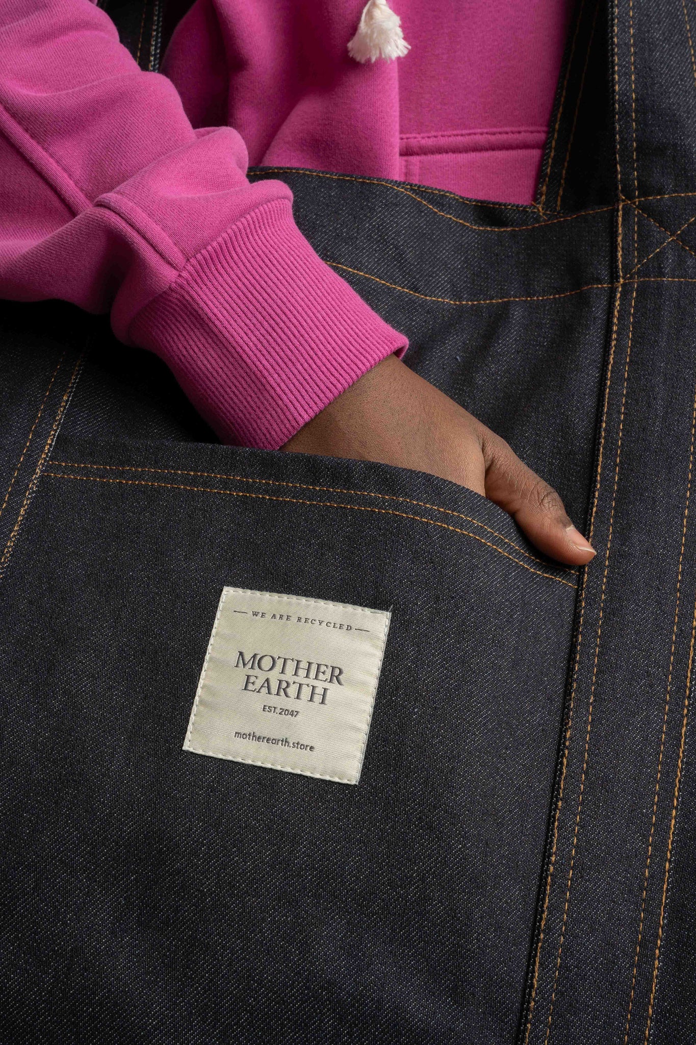 TORBA TYPU SHOPPER  BAG GRANATOWA- LIDO