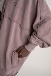 BLUZA Z EFEKTEM WASHED WRZOSOWA - LUND