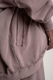 BLUZA Z EFEKTEM WASHED WRZOSOWA - LUND