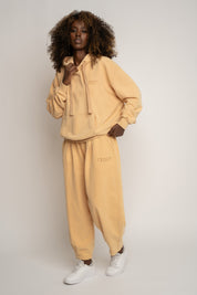 BLUZA Z EFEKTEM WASHED MUSZTARDOWA - LAPLAND