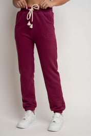 BURGUNDY REGULAR FIT SWEATPANTS - MILOS