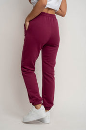 BURGUNDY REGULAR FIT SWEATPANTS - MILOS