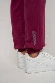 BURGUNDY REGULAR FIT SWEATPANTS - MILOS