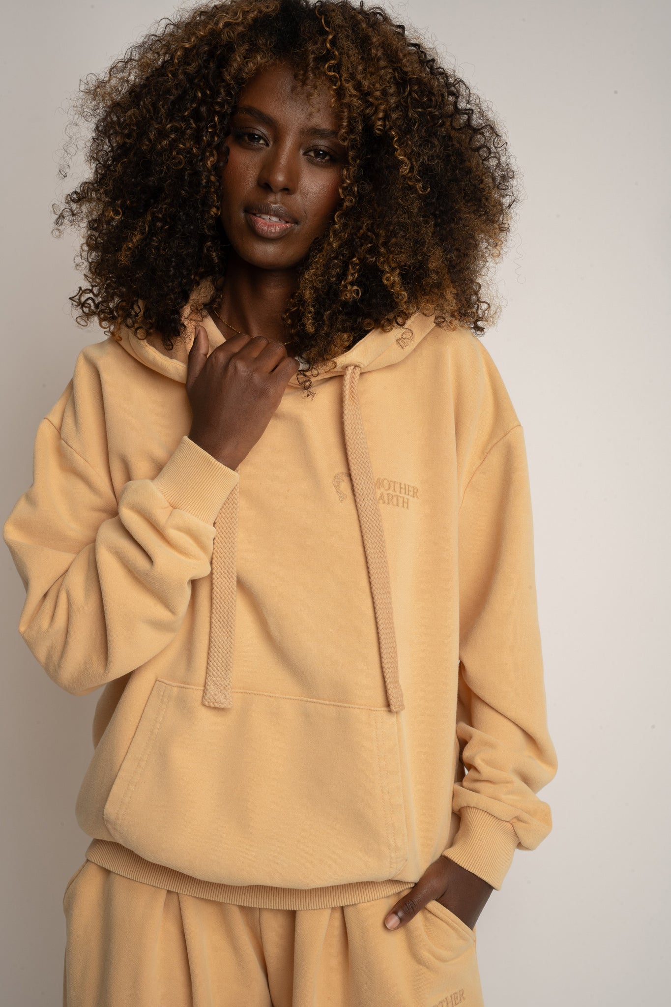 BLUZA Z EFEKTEM WASHED MUSZTARDOWA - LAPLAND