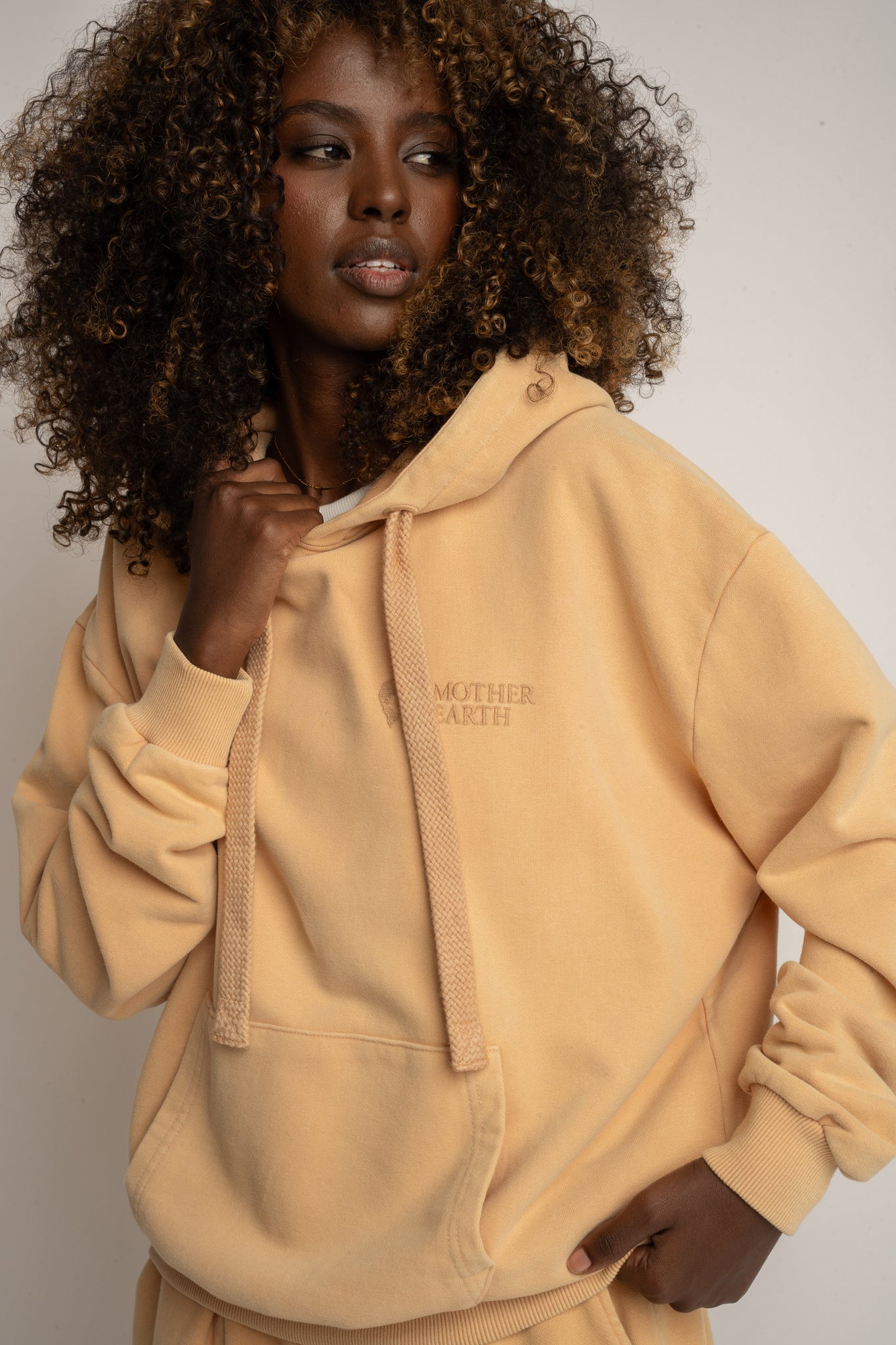 BLUZA Z EFEKTEM WASHED MUSZTARDOWA - LAPLAND