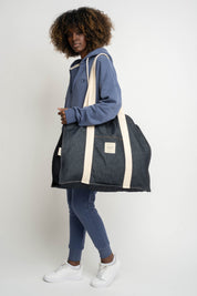 TORBA TYPU SHOPPER  BAG GRANATOWA- LIDO