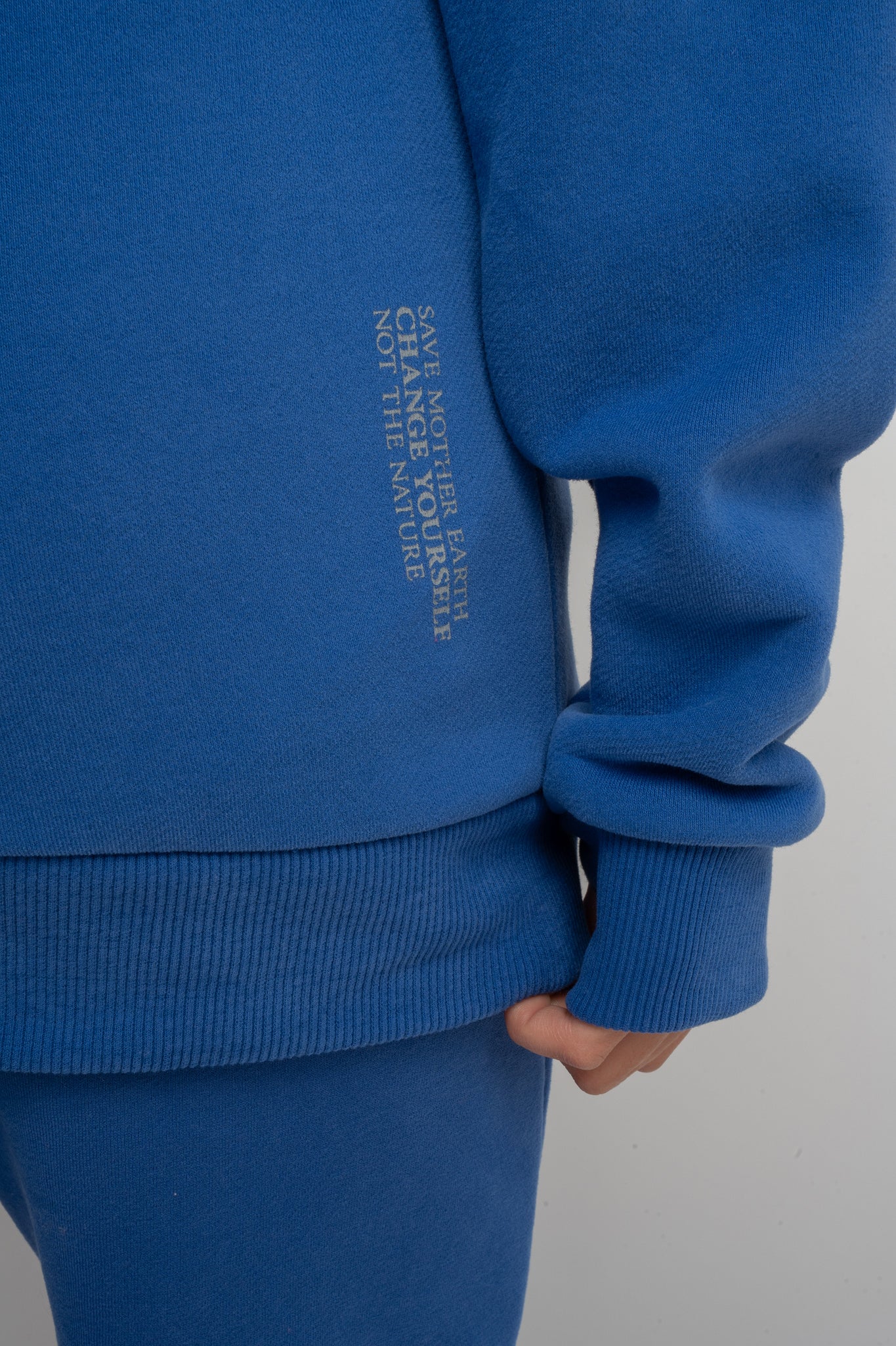 ZIPPER WITH HOOD - CORNFLOWER BLUE - ZANZIBAR
