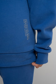 ZIPPER WITH HOOD - CORNFLOWER BLUE - ZANZIBAR