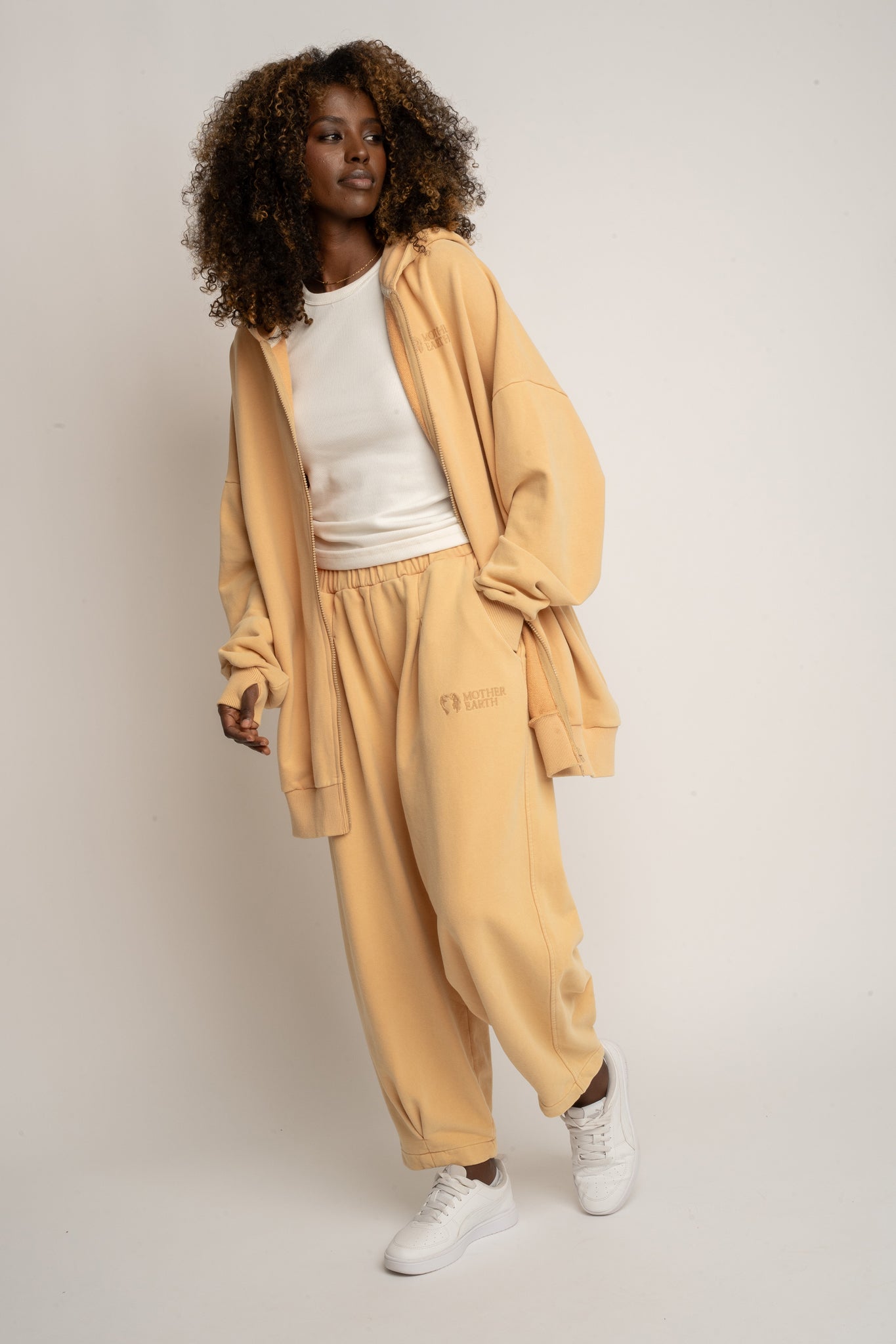 WASHED EFFECT HOODIE PEACH - SKAGEN