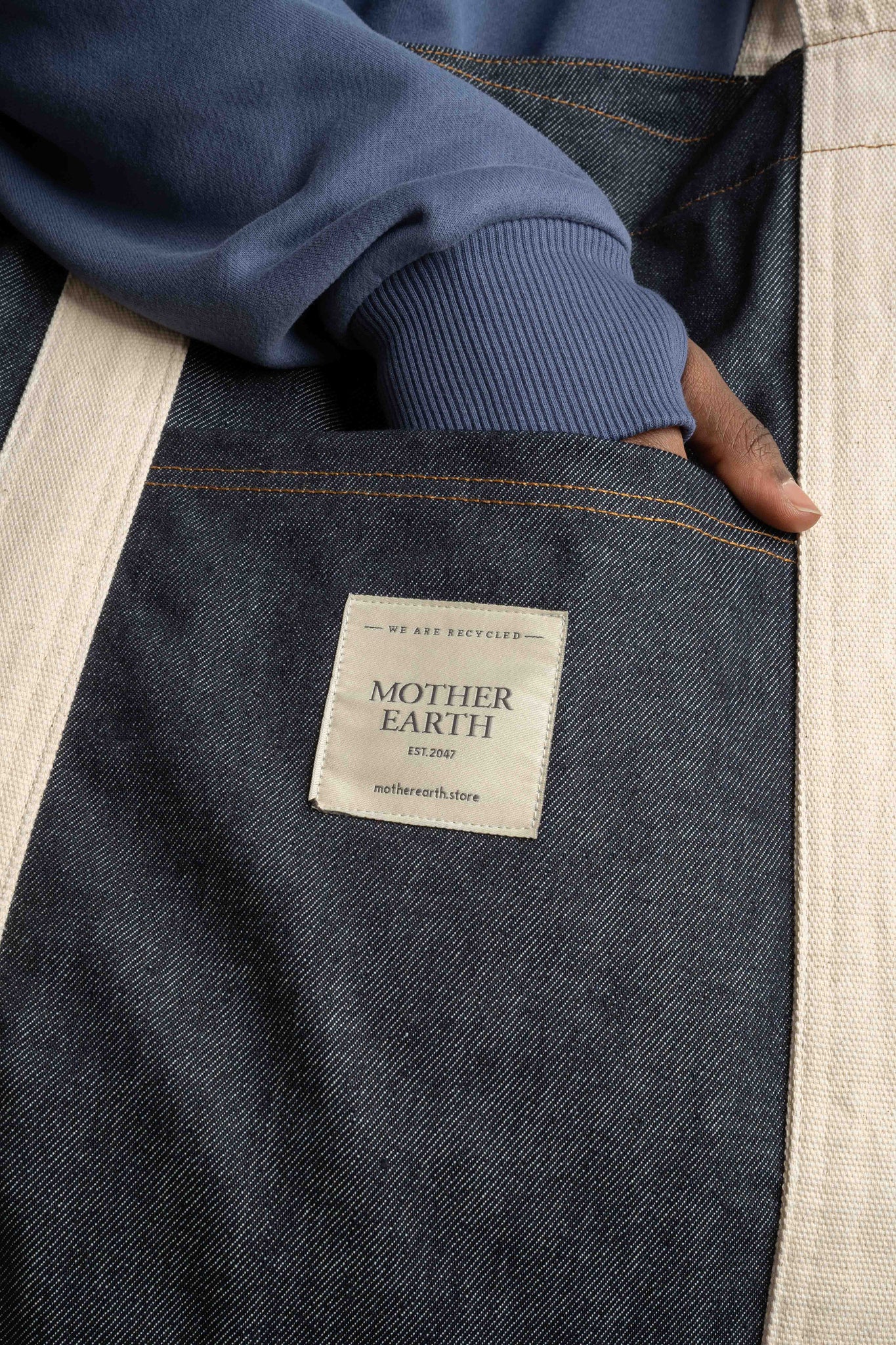 TORBA TYPU SHOPPER  BAG GRANATOWA- LIDO