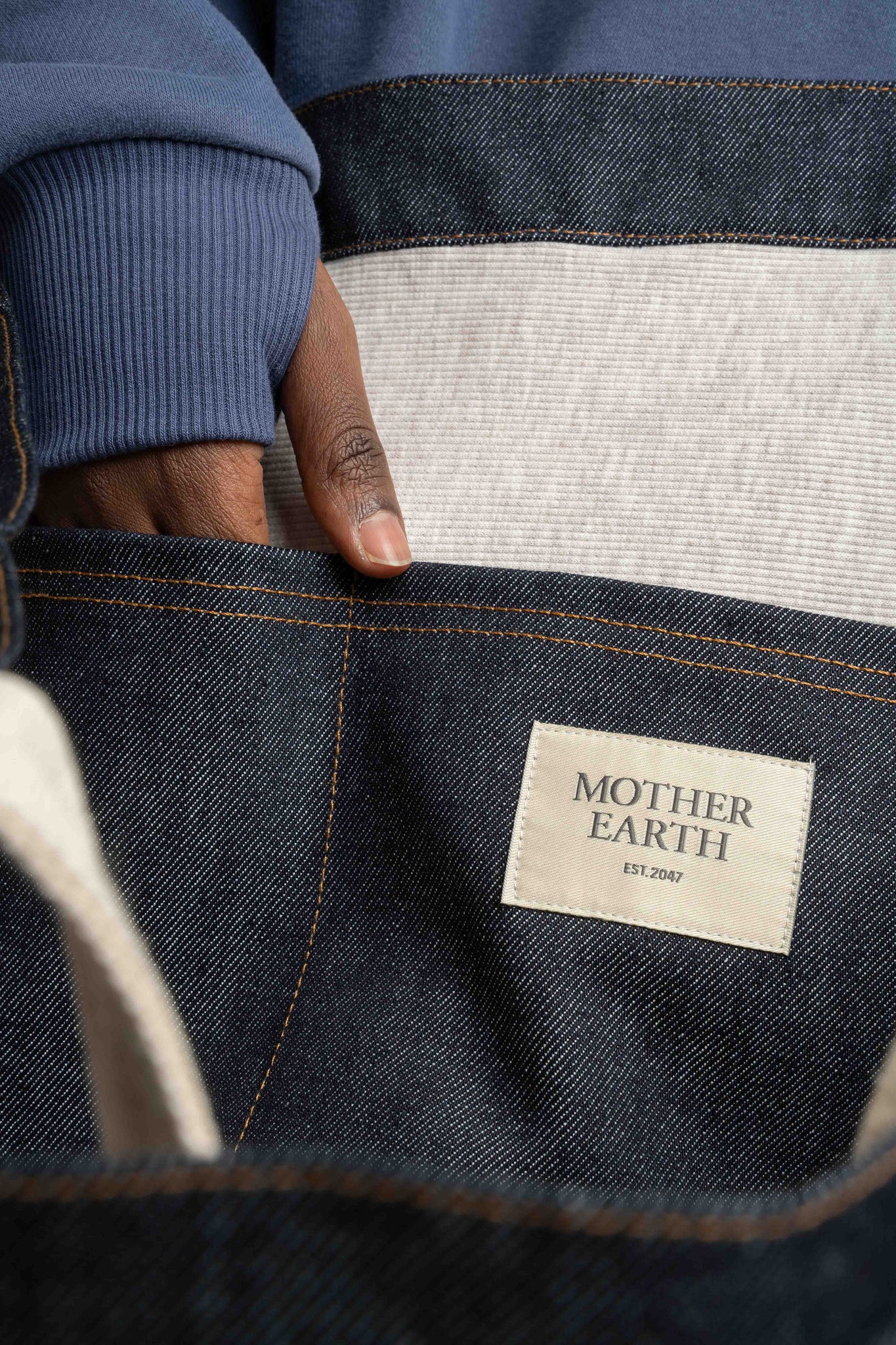 TORBA TYPU SHOPPER  BAG GRANATOWA- LIDO