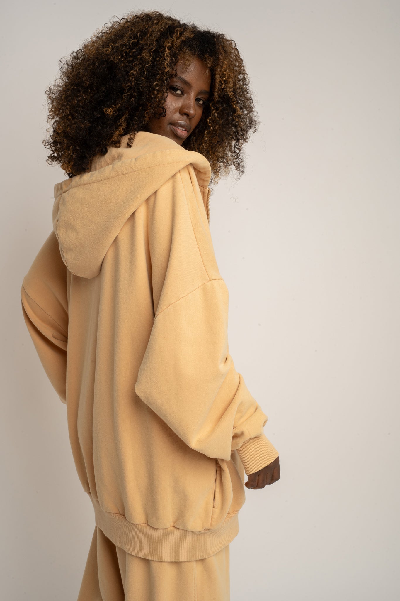 WASHED EFFECT HOODIE PEACH - SKAGEN