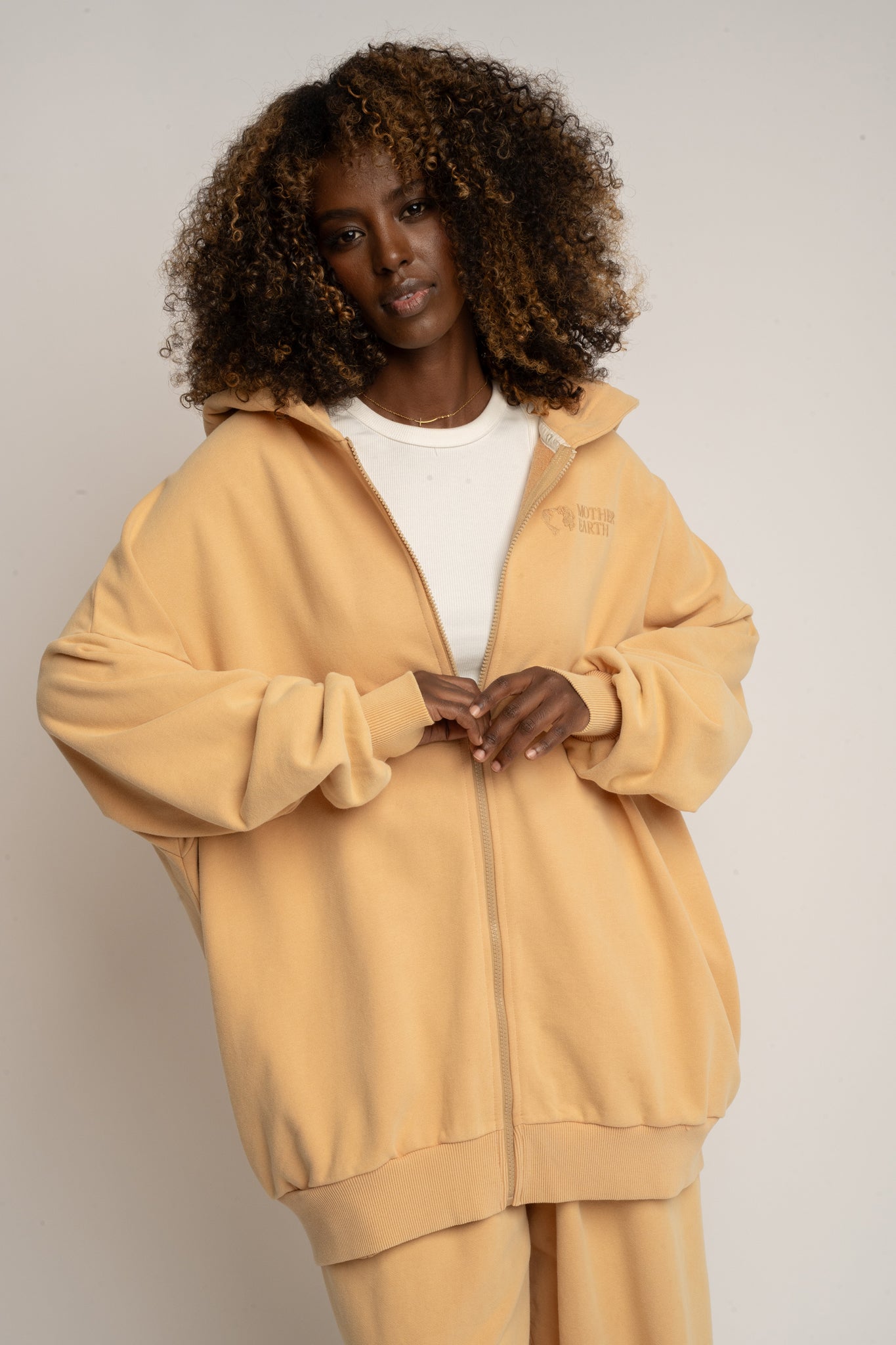 WASHED EFFECT HOODIE PEACH - SKAGEN