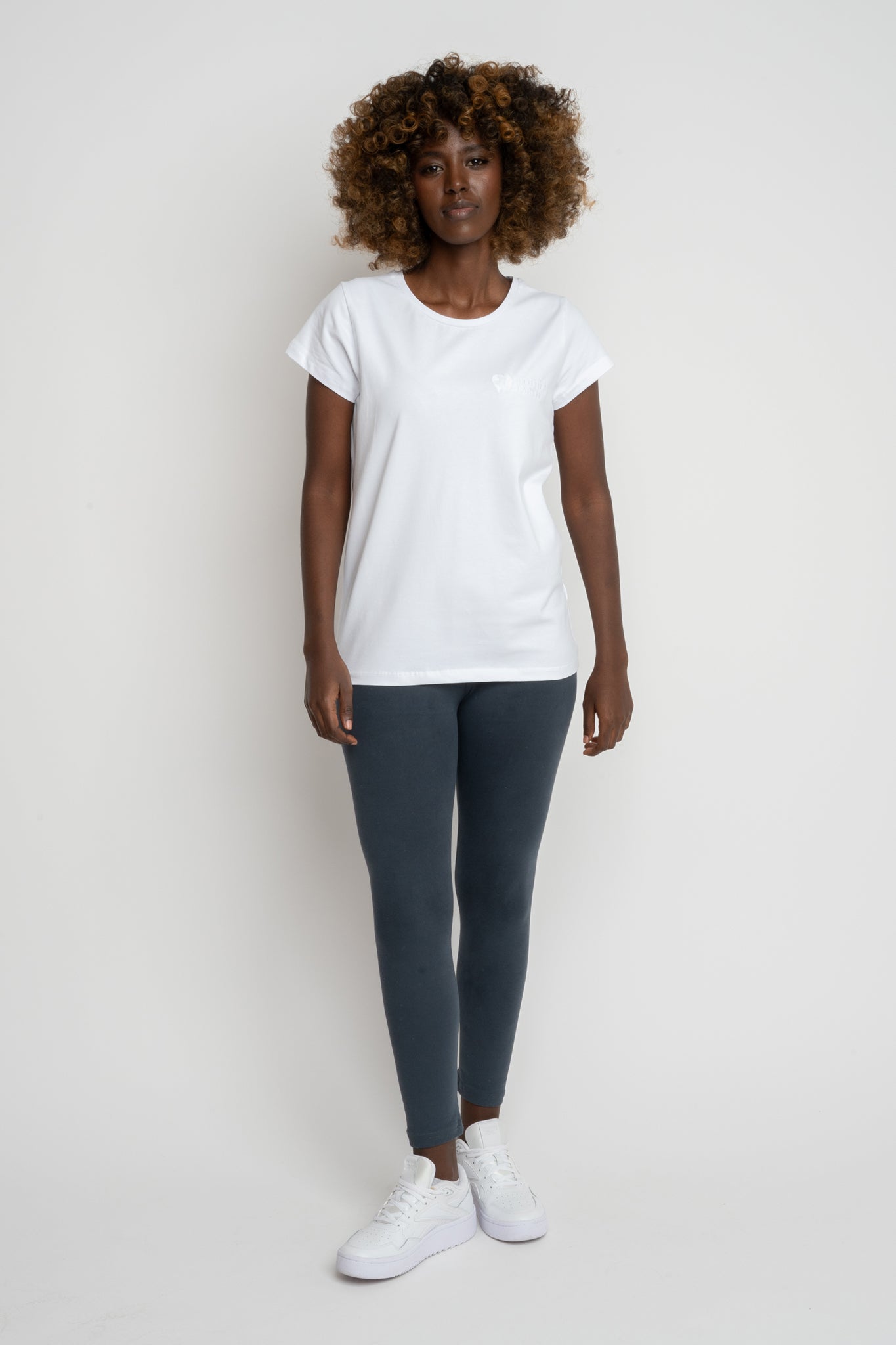T-SHIRT DAMSKI BIAŁY - PETIT